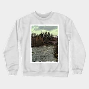 Invercauld Bridge, River Dee, Braemar, Scottish Highlands, UK (6) Crewneck Sweatshirt